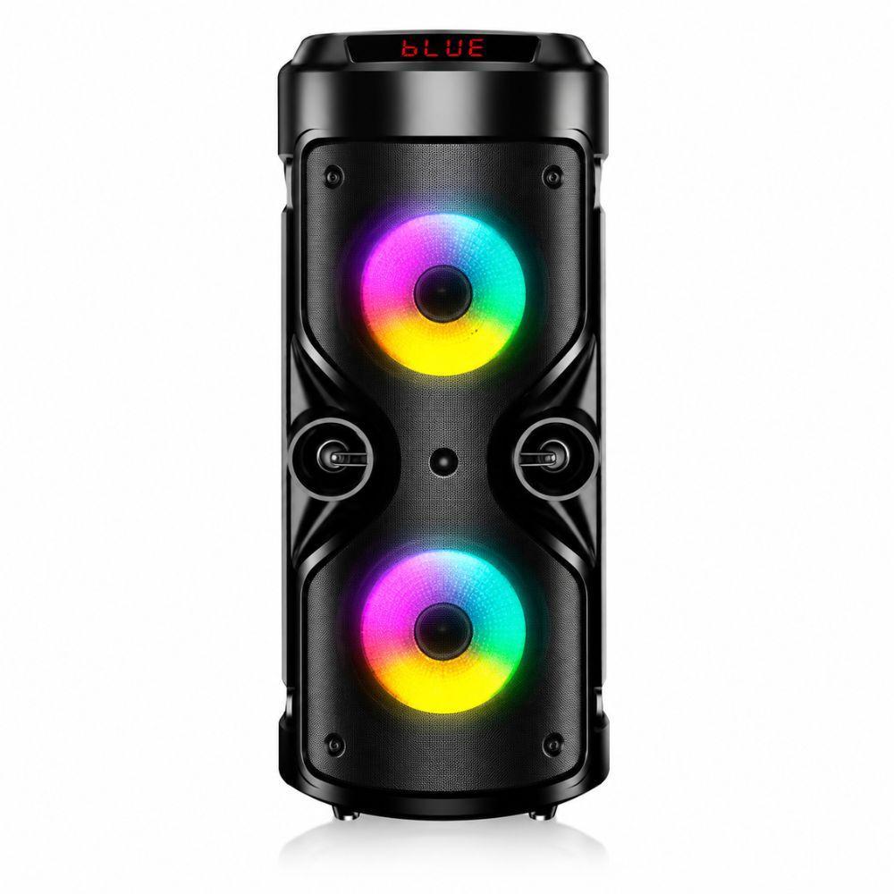  cassa speaker bluetooth rgb portatile super bass usb tf led wireless - foto 1