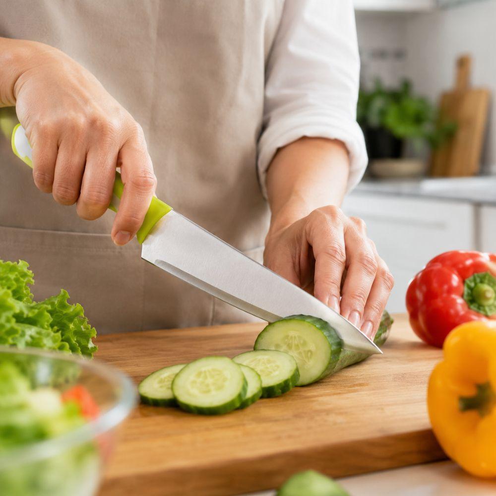  set coltelli da cucina 4 pezzi con forbici e pelapatate - foto 3
