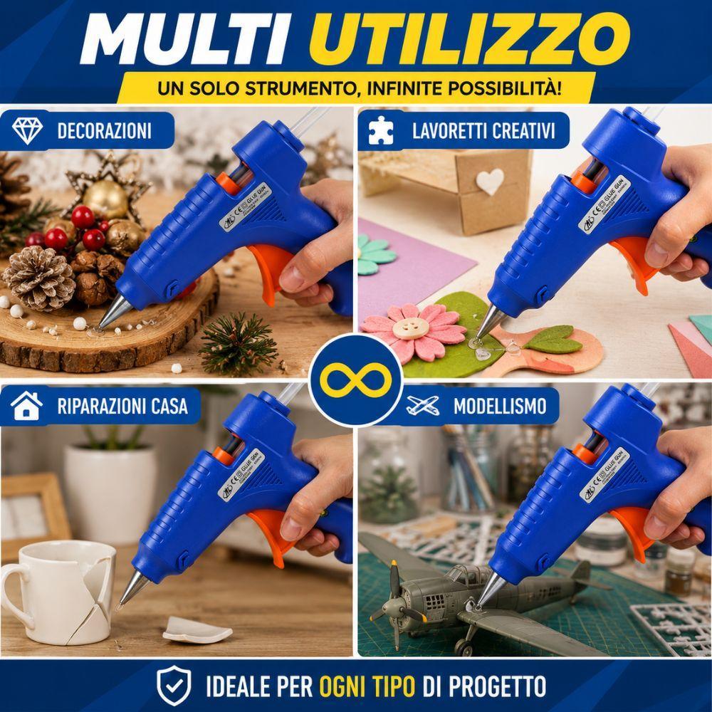 pistola per colla a caldo 60w riparazioni e hobby - foto 3 pistola per colla a caldo 60w riparazioni e hobby - foto 3