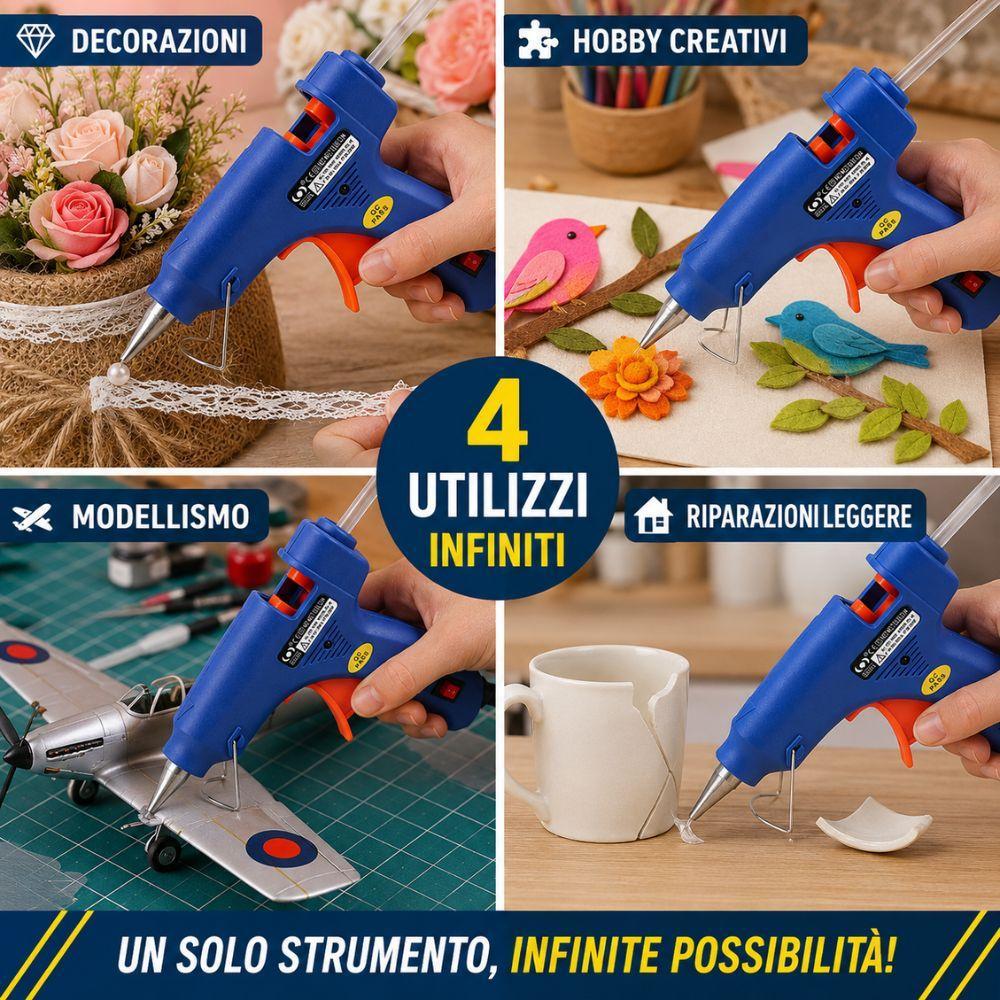  pistola per colla a caldo 20w riparazioni e hobby - foto 3