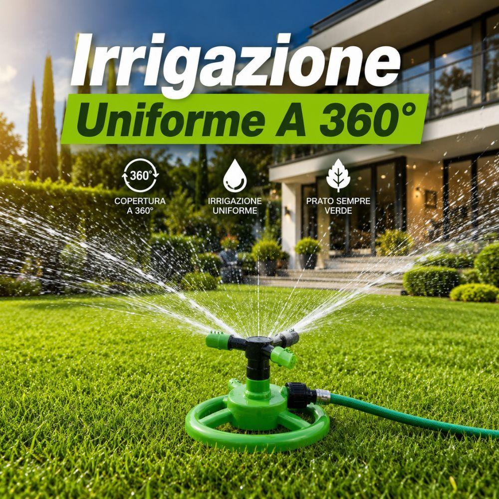 aspersore irrigatore rotante a 3 bracci con base circolare per giardino e prato - foto 5 aspersore irrigatore rotante a 3 bracci con base circolare per giardino e prato - foto 5