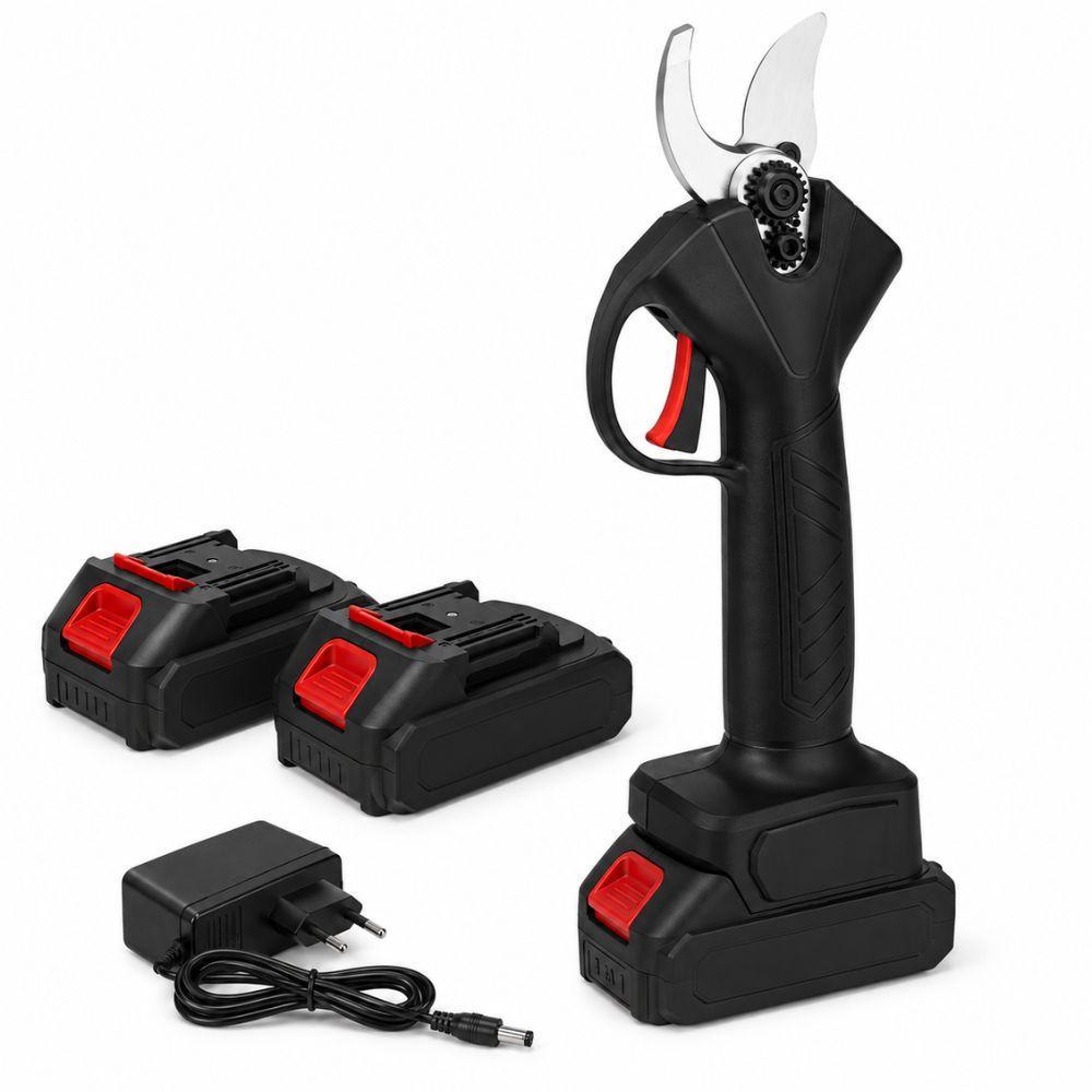 cesoia professionale forbice da potatura elettrica a batteria - foto 1 Cesoia elettrica a batteria con batteria, caricabatterie e accessori
