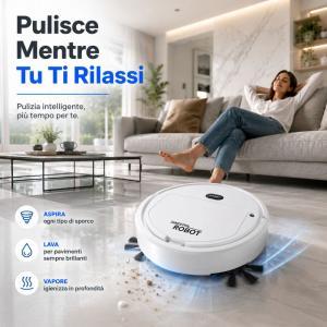 Robot aspiratore 3 in 1 aspira  automatico smart home