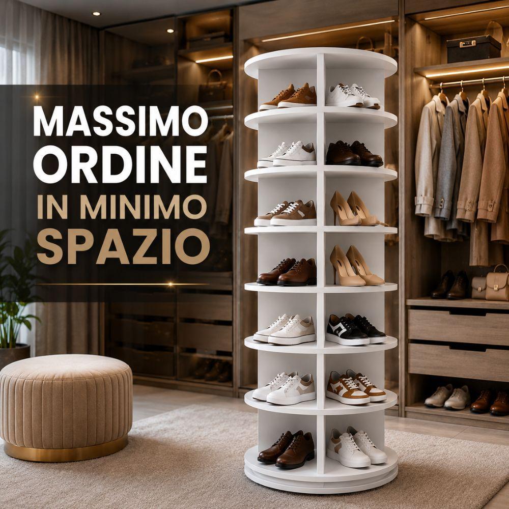 scarpiera girevole salvaspazio rotante 360 gradi porta scarpe moderna - foto 2 scarpiera girevole salvaspazio rotante 360 gradi porta scarpe moderna - foto 2