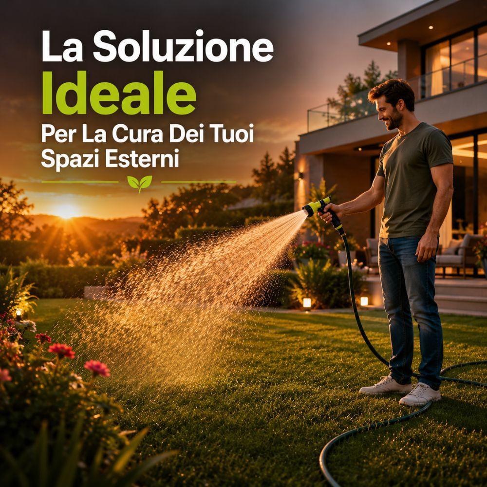 pistola multigetto per irrigazione con kit raccordi regolabile per giardino - foto 4 pistola multigetto per irrigazione con kit raccordi regolabile per giardino - foto 4