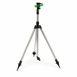 Arroseur sur trépied en acier avec jet rotatif réglable pour le jardin