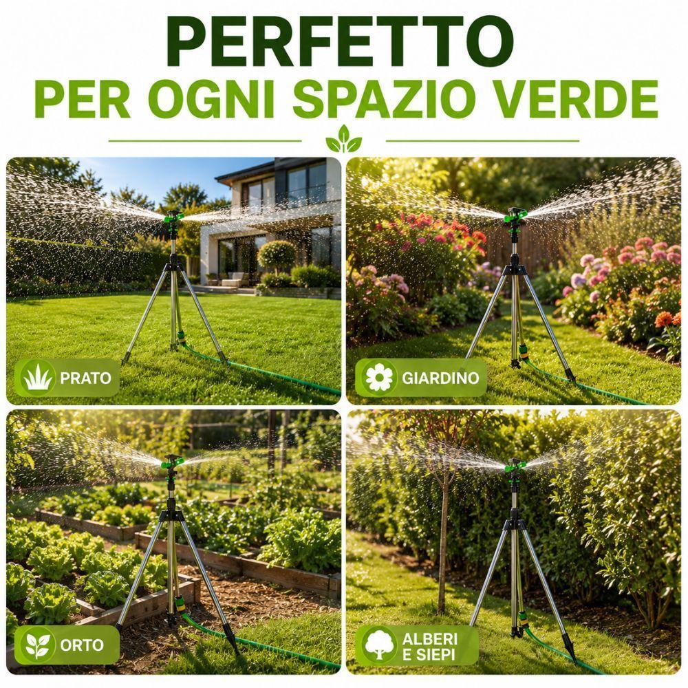 irrigatore a cavalletto in acciaio con getto rotante regolabile per giardino - foto 5 irrigatore a cavalletto in acciaio con getto rotante regolabile per giardino - foto 5