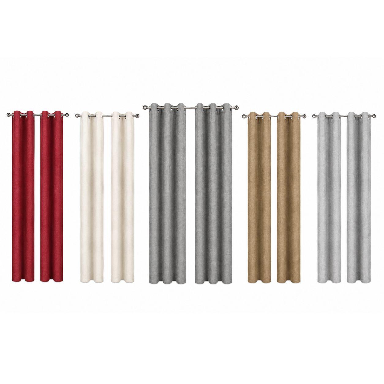  coppia tende porto 280 x 280 cm con anelli - foto 1
