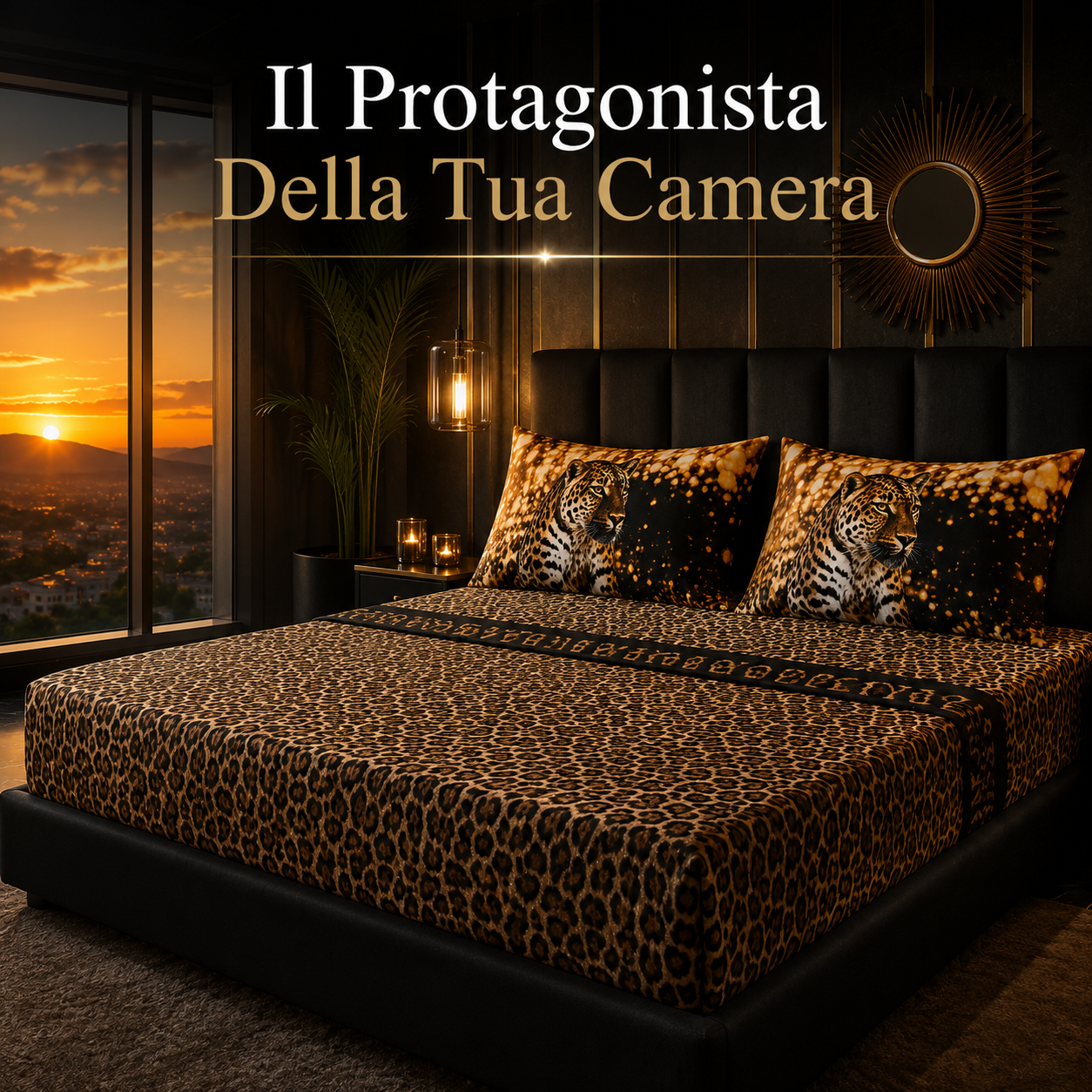  completo letto matrimoniale fantasia animalier 3 pezzi - foto 5