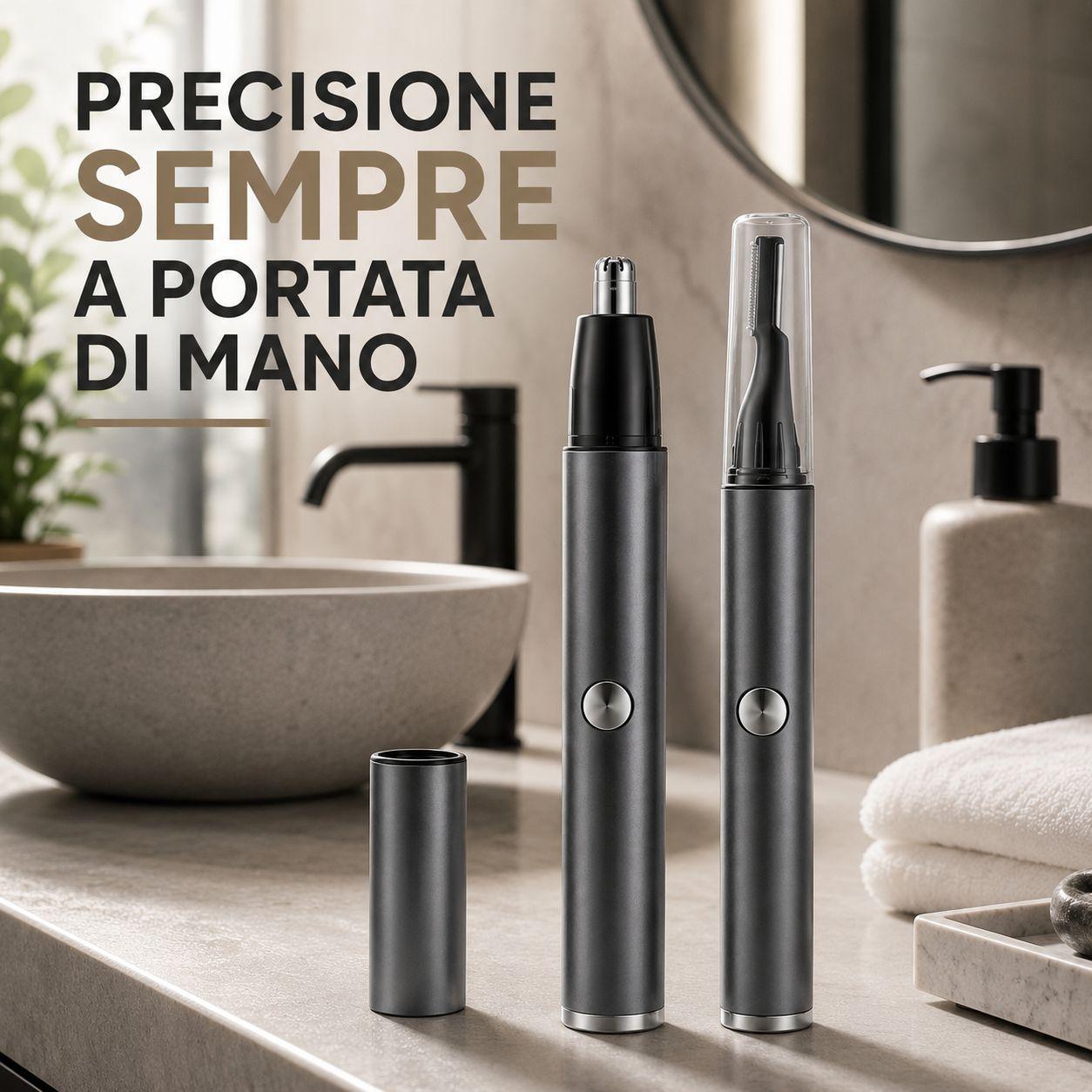 Epilatore su vanity in ambiente domestico