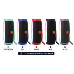 Cassa altoparlante bluetooth portatile con luci led rgb – speaker wireless ricaricabile