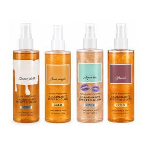 Acqua profumata illuminante effetto glow 250 ml, fragranze gold e silver