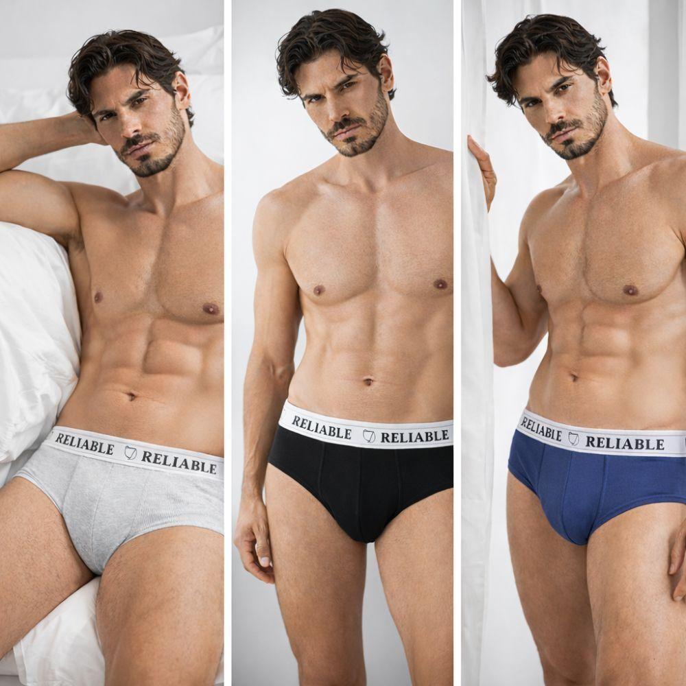 set slip uomo multipack 6 pz comfort quotidiano - foto 5 Set di sei slip comfort in cotone elasticizzato, perfetti per uso quotidiano