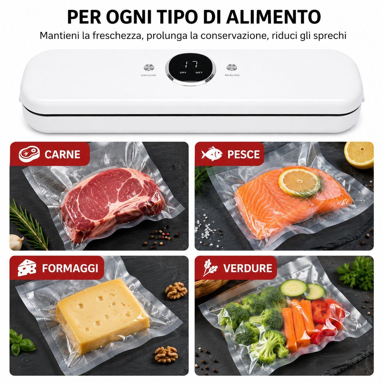 macchina sottovuoto automatica per alimenti con sigillatura ermetica - foto 4 macchina sottovuoto automatica per alimenti con sigillatura ermetica - foto 4