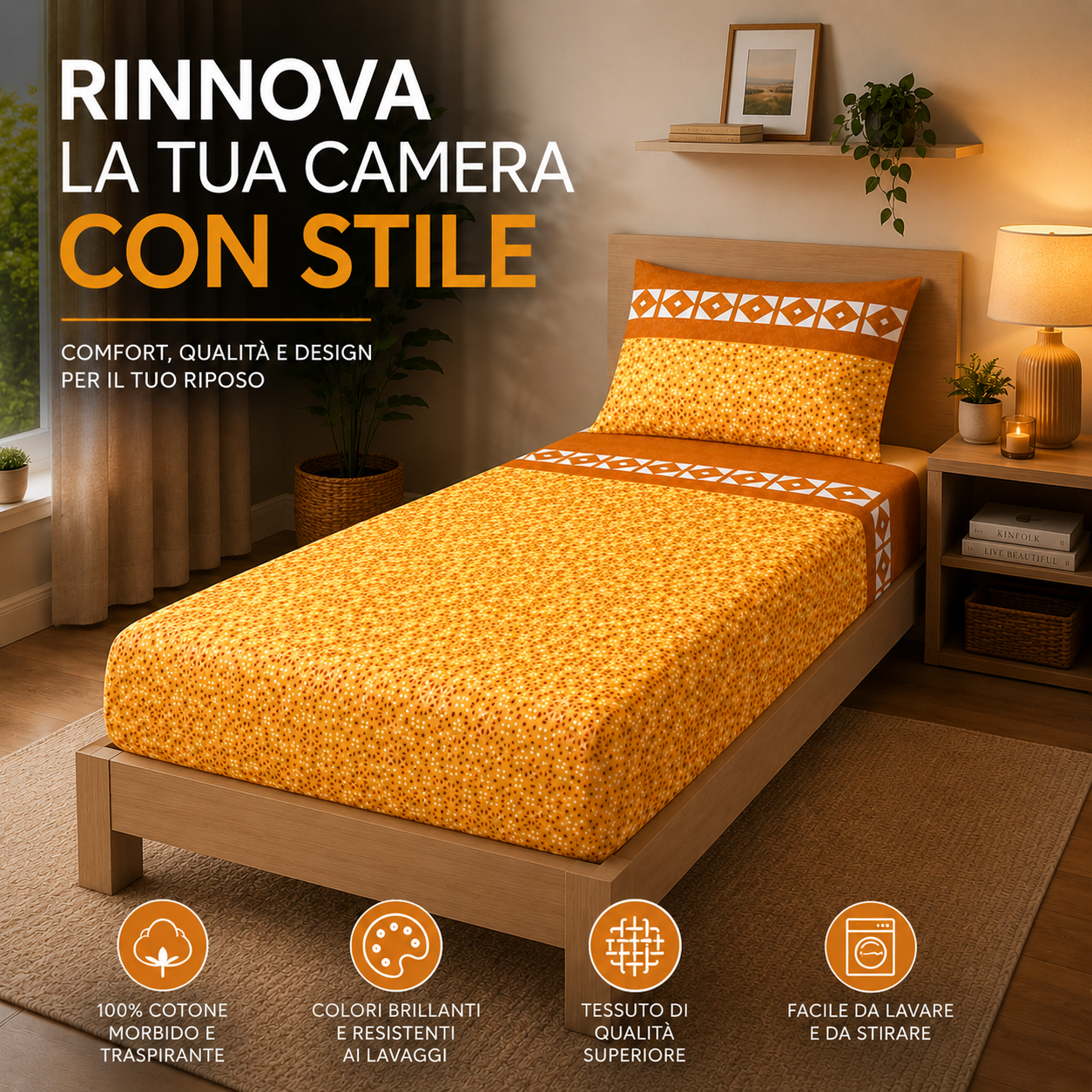  completo letto singolo lenzuolo sopra sotto con angoli e federe - foto 4