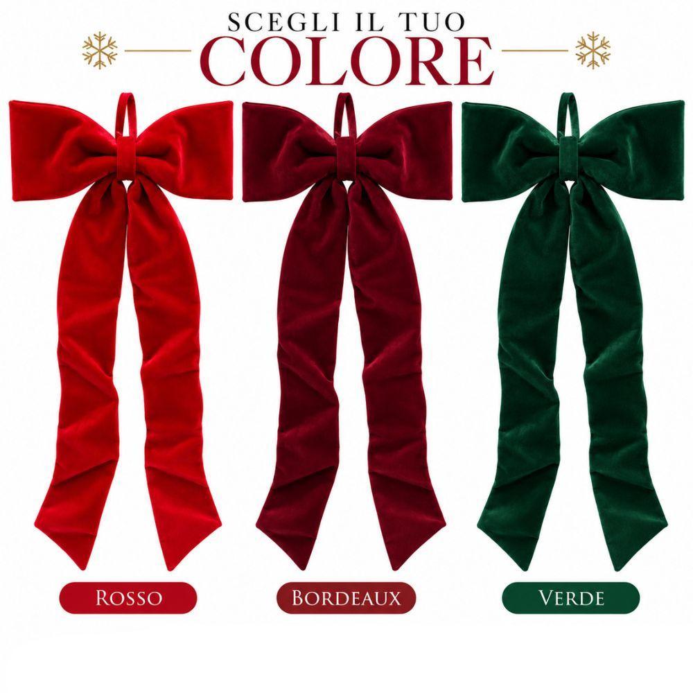  fiocco natalizio decorativo da appendere 40x50 60x70 60x150 cm - foto 4