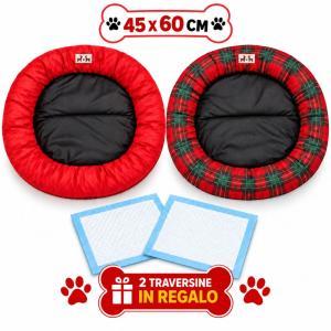 Cuccia per animali 45x60 cm con 2 traversine in regalo