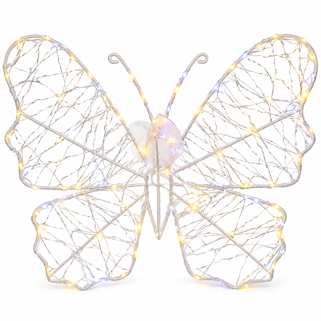  farfalla luminosa led 3d decorativa con micro luci bianco caldo e freddo  decorazione interno ed esterno - foto 1