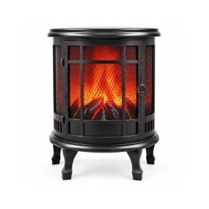 Caminetto decorativo led effetto fiamma a batteria 30,5...